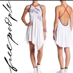 NWT Free People Batter Up Mini Dress size M.